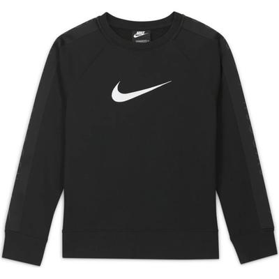 Sweatshirt Round Neck Loose Breathable Casual Sports Kids Tops Black DA0775-010
