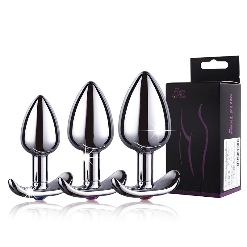 3PCS/Set Metal Anchor Base Outdoor Women's Anal Plug Couple Sex Toy Stainless Steels Man Butt Plug Trainer Adult Sex Anal Masturbator