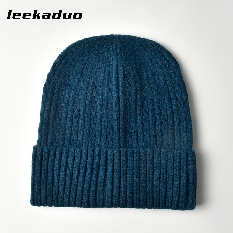 Hat for Men's Winter Casual Solid Color Knitted Hat for Women's Knitted Headcap Fashion Cold Hat