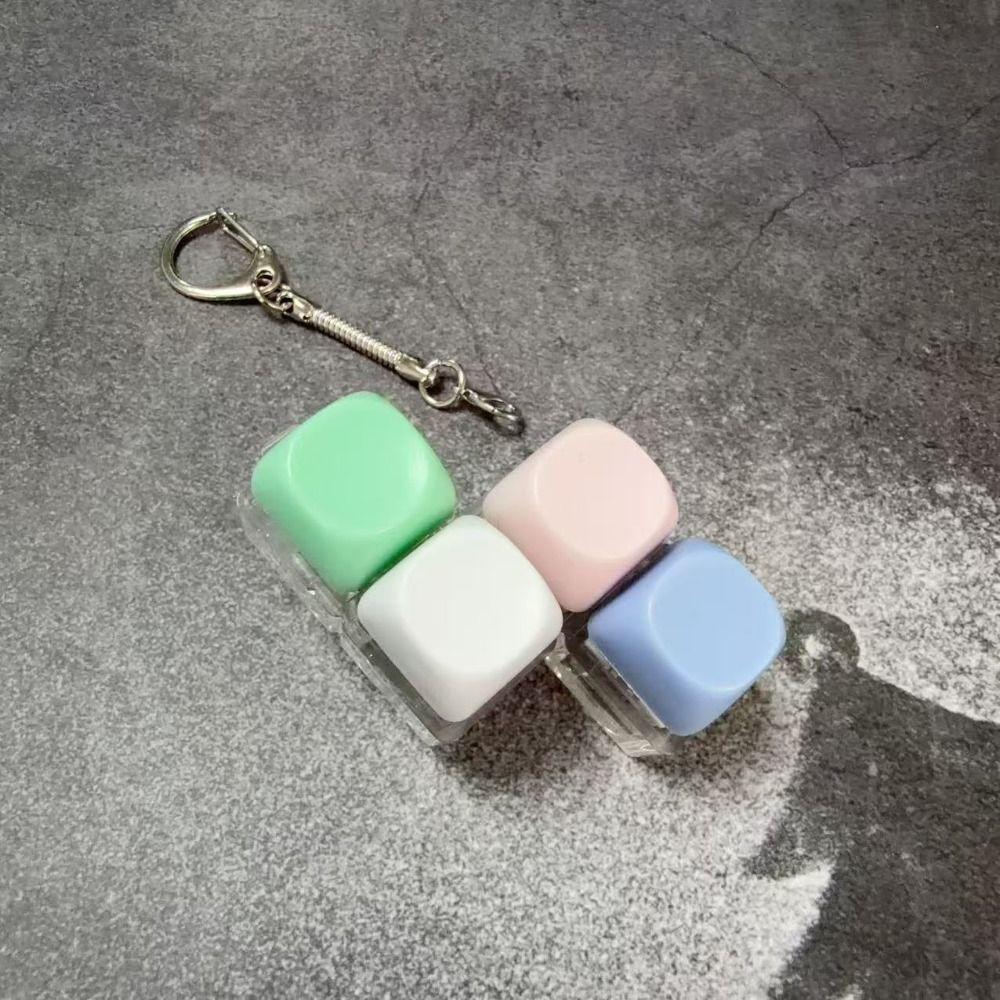 Tastenkappen Fidget Schlüsselanhänger 4 Tasten Clicker Spielzeug Anhänger Entspannende Finger Tastaturkappe für Erwachsene & Kinder