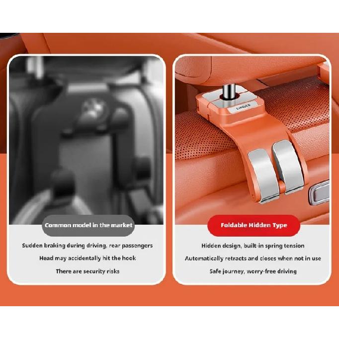Car Interior Hanging Storage Hook Clips Organizer For LYNK&CO LYNK CO 01 03 05 06 09 2024 2025 2026 Auto Interior Accessories