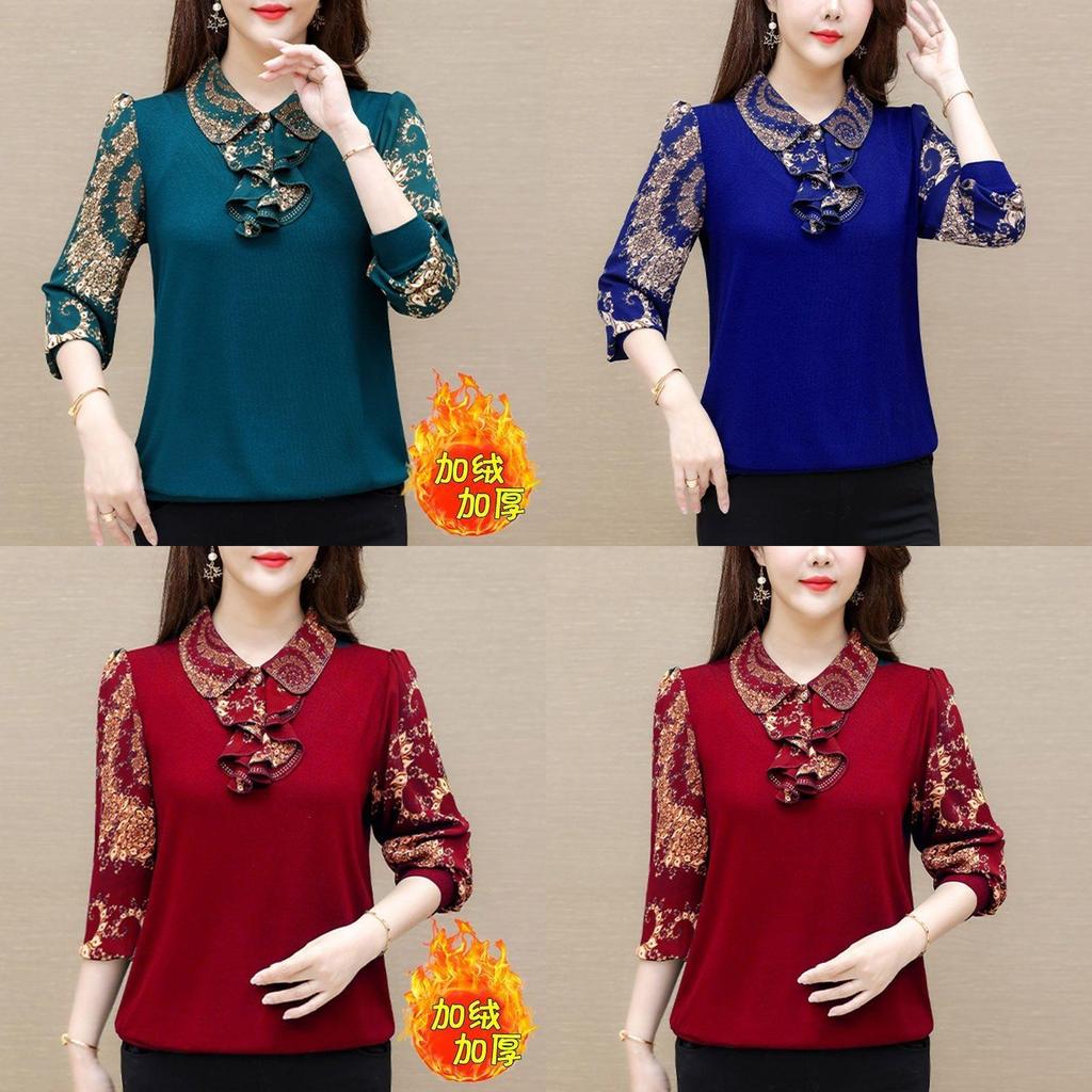 Casual Linen Blend Blouse With Polo Neck And Ruffle Collar For Spring Summer Women