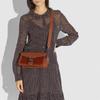 New COACH Cow Leather God Of Wine Bag, Shoulder Bag, Portable Crossbody Bag Women's Orange 79334-V5L4A