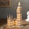 Robotime Big Ben Meșteșug din Lemn 3D Educațional pentru și Perfect ca un Nou Cadou de Ziua de Naștere sau Crăciun pentru Preșcolari și Anul Nou TG507 Puzzle, Puzzle,