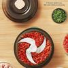 Pwshymi Versatile Electric Mini Food Processor, Efficient USB Rechargeable Chopper for Baby Food, Garlic, Chili, Onion, Meat Utensilios De Cocina