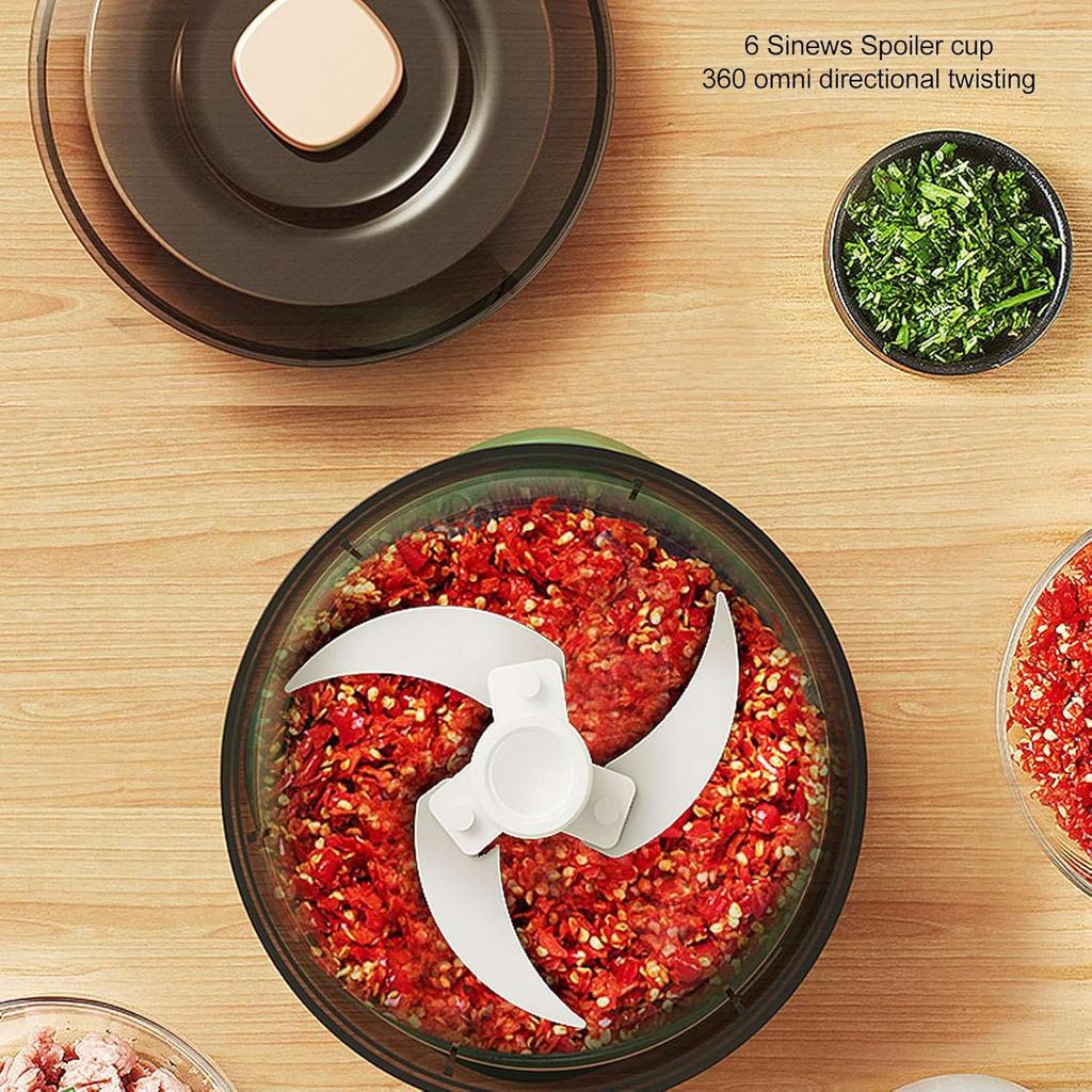 Pwshymi Versatile Electric Mini Food Processor, Efficient USB Rechargeable Chopper for Baby Food, Garlic, Chili, Onion, Meat Utensilios De Cocina