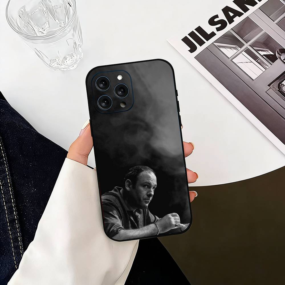 The-e S-sopranos Phone Case For iPhone 17, 16,15,14,13,12,11 Plus,Pro Max, Others Soft Black Cover