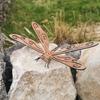Metal Animal Sculptures Ornaments Creative Art Dragonfly Decorations Garden Pendant  Bedroom