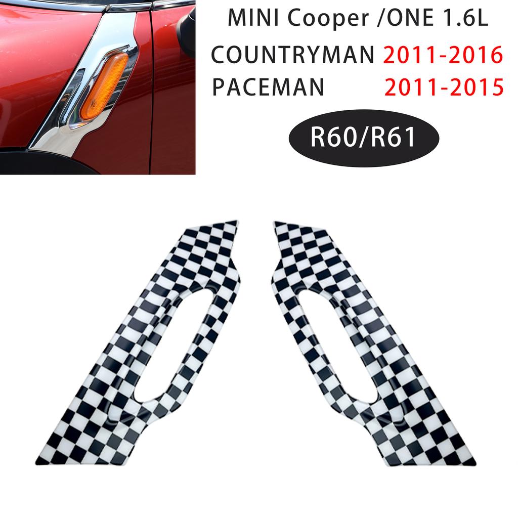 Auto Kotflügel Blinker Abdeckungen Aufkleber Für MINI Cooper Countryman R60/Paceman R61 2011-2016 Exterieur Auto Zubehör
