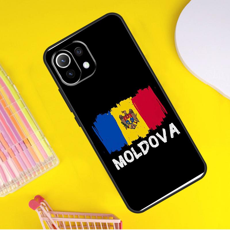 Bandeira da Moldávia Moldavos Capa Para Xiaomi 14 Ultra 13 11T 12T 13T 14T Pro POCO X6 X7 Pro X3 X5 F3 F5 F6 M6 Pro Capinha