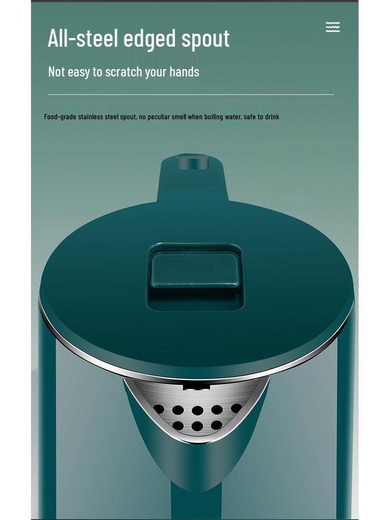 Durable Stainless Steel Electric Kettle - Large Capacity, Insulated, Thermostatic, New Model for Home Use