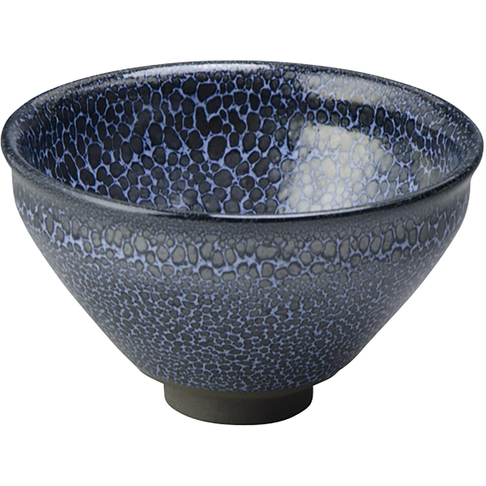 

Kyoto-yaki Kiyomizu-yaki Matcha Bowl, Tea Ceremony Bowl, Approx. 12cm, Blue Aoare Tenmoku Pattern, Made in Japan, KTA722