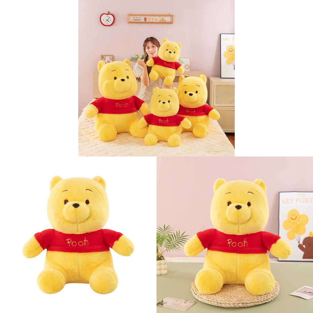 Pooh Bear Plush Toy With Short Pile Fabric For Kids And Gift Exchange