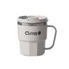 304 Stainless Steel Double-Layer Coffee Milk Graduated Mouth Cup Creative Thermal Insulation Teacup Japanese Water Cup Gift