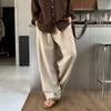 Khaki leichte Leinen-Freizeithose Herren Sommer Old Money Stil Baumwolle und Leinen Old Money Stil Gerade Hose atmungsaktiv Lange Hose
