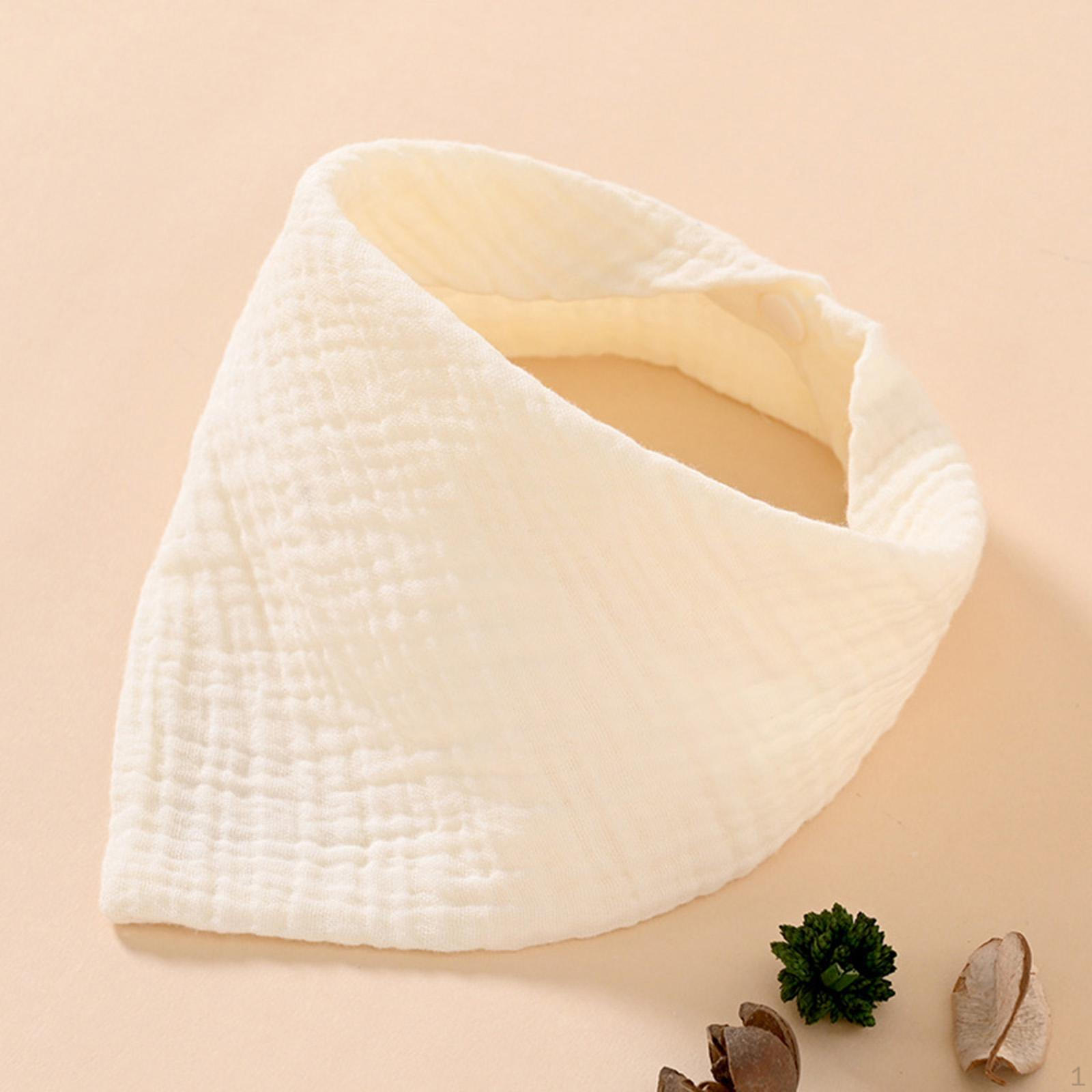 

Слюнявчик-бандана треугольный, удобный, однотонный, унисекс, для срыгивания, при слюнотечении и прорезывании зубов у младенца Beige