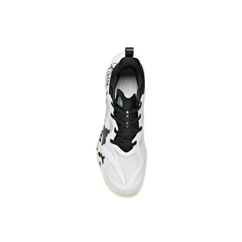 Anta Men Low-top Running Shoes White Black 112035518A-2