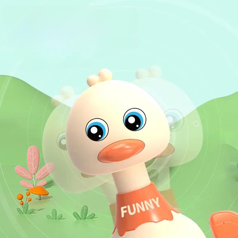 Dessin Animé Balançoire Canard Jaune Jouets Éducatifs Puzzle pour la Petite Enfance pour Enfants Voiture Interactive Accessoires de Photographie de Nouveau-né Jouets
