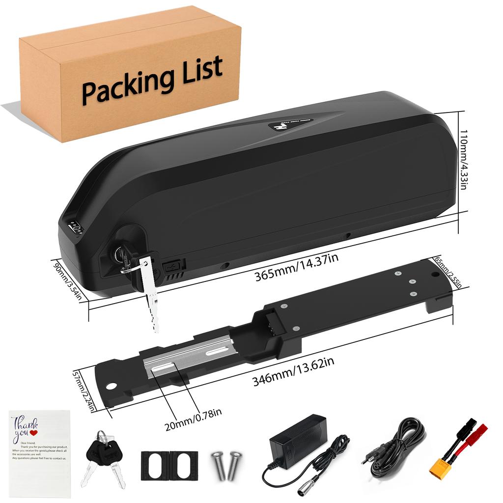 EU Stock Factory Wholesale E-Bike Battery Pack Hailong 36V 48V Electric Bicycle Battery E Bike Battery for Folding Electric Bike