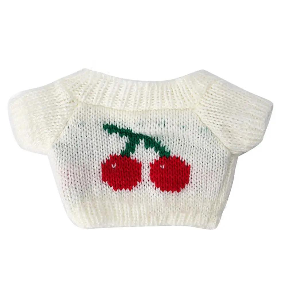 20CM Doll Clothes Knitted Sweater Christmas Santa Claus Warm Tops Outfits For Idol Dolls Accessories Plush Toys Clothe Accessory