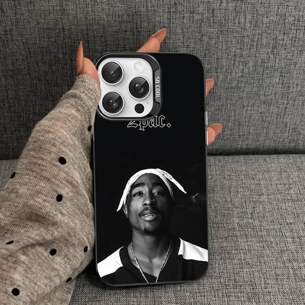 2Pac Hip Hop Singer Phone Cases For IPhone 17 16 15 14 13 12 11 Plus Pro Max Pro Color Matte Cover