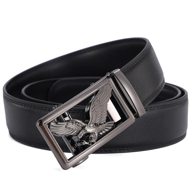 

Belt, Men s High-end Retro Eagle Automatic Buckle Men s Two-layer Cowhide Belt, Genuine Leather Belt 110cm