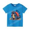 Godzilla Children Short Sleeve T Shirts Anime Character Print Polyester Tops Boys Cartoon Summer Casual Tees Kids Clothing Gifts