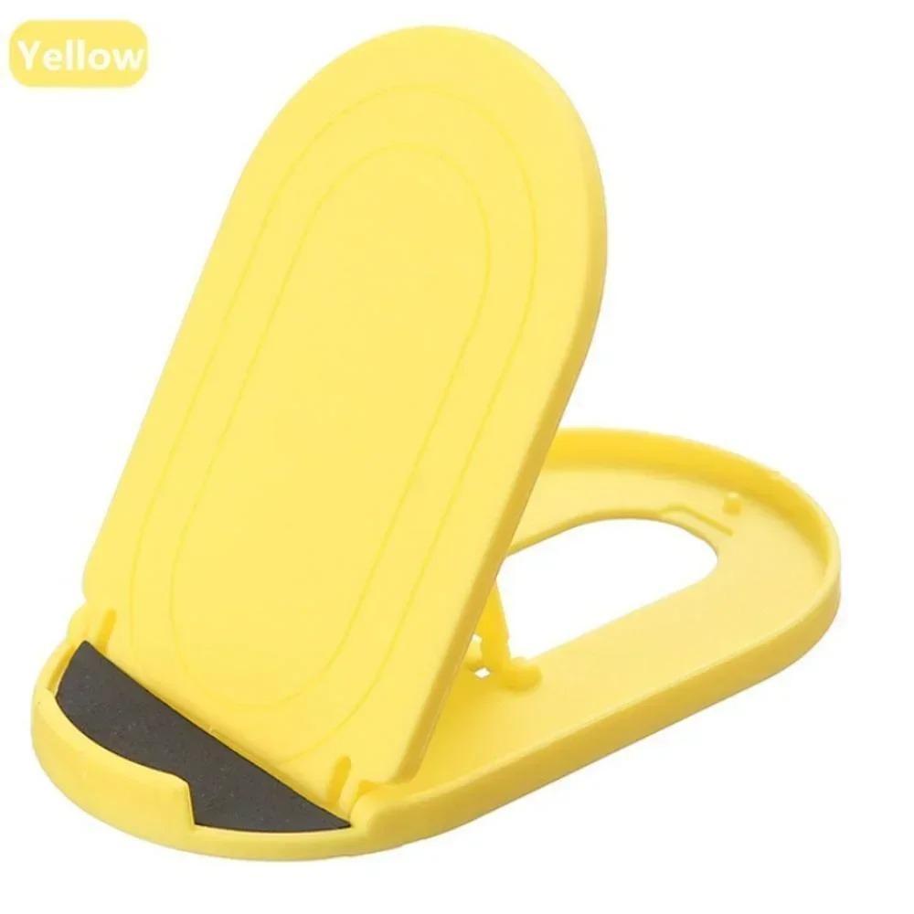 Portable Universal Folding Plastic Phone Holder Tablet Stand жёлтый