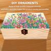DIY Diamantmalerei Farbiges Muster Holzetui Teilbohrung Kristallmosaik Aufbewahrungsbehälter für Heim-, Auto-, Schreibtischdekoration, Bastelarbeit