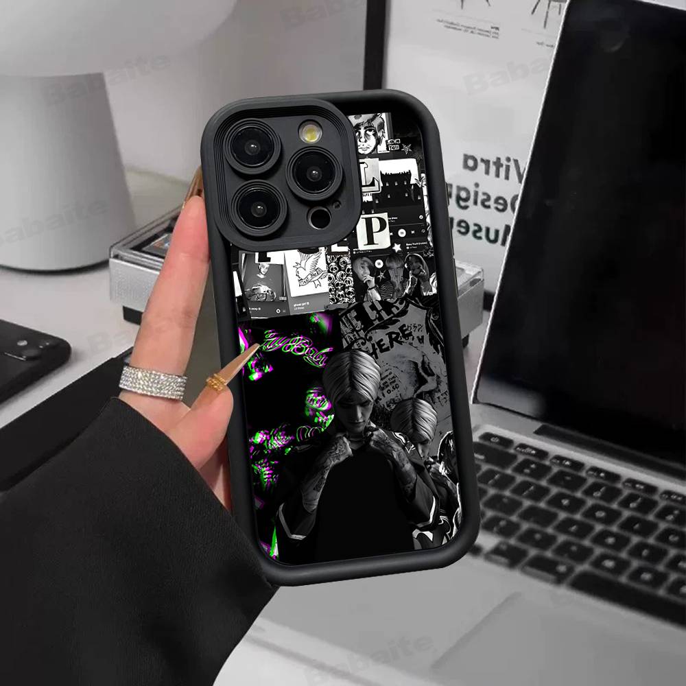 Sänger Rapper L-Lil Peep Handyhülle Für IPhone 17 16 E 15 14 13 12 11 Pro Max Plus Rückseite