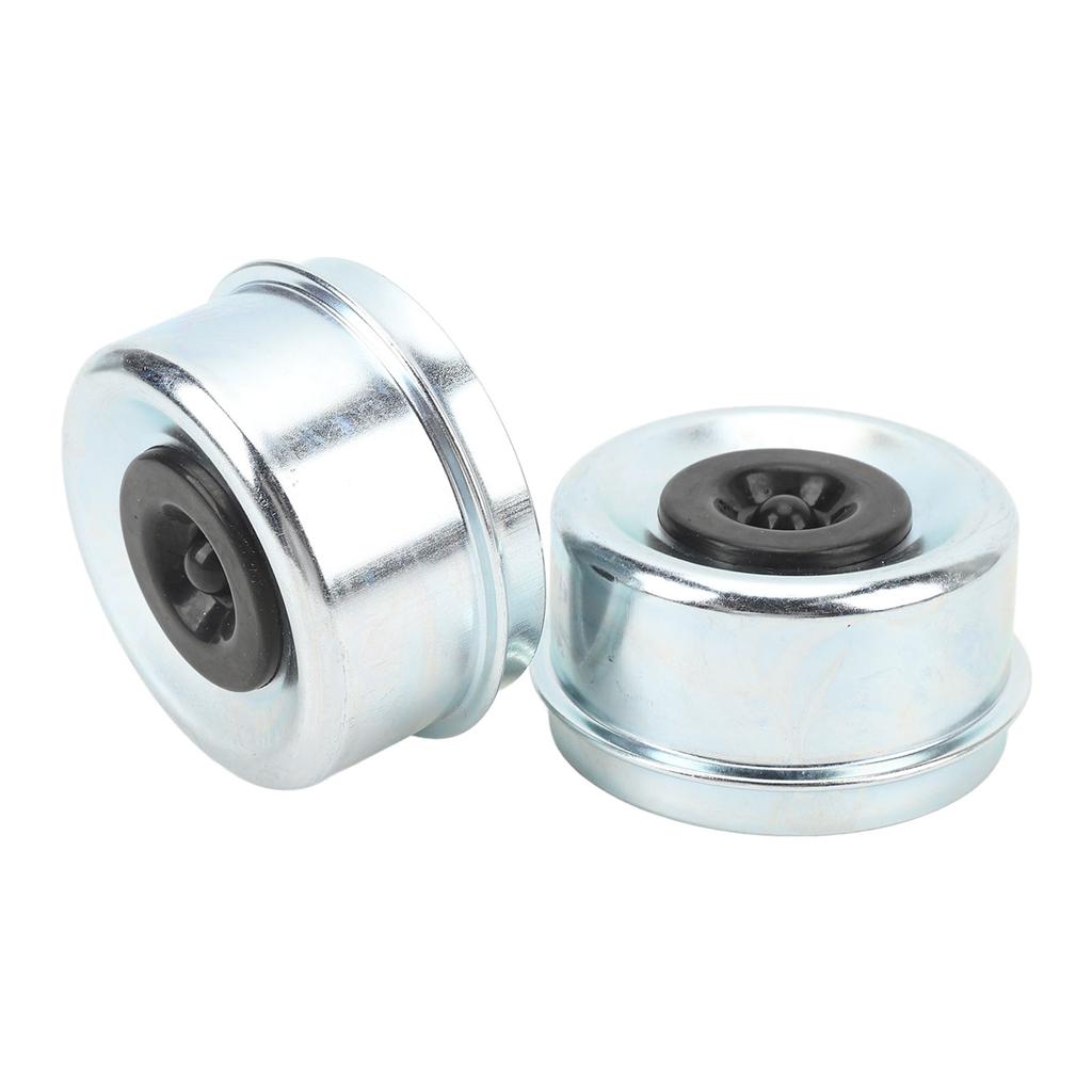 2Pcs Trailer Axle Bearing Dust Cap 2.72in OD Steel Alloy Galvanized Trailer Wheel Hub Bearing Grease Cover for 7000 To
