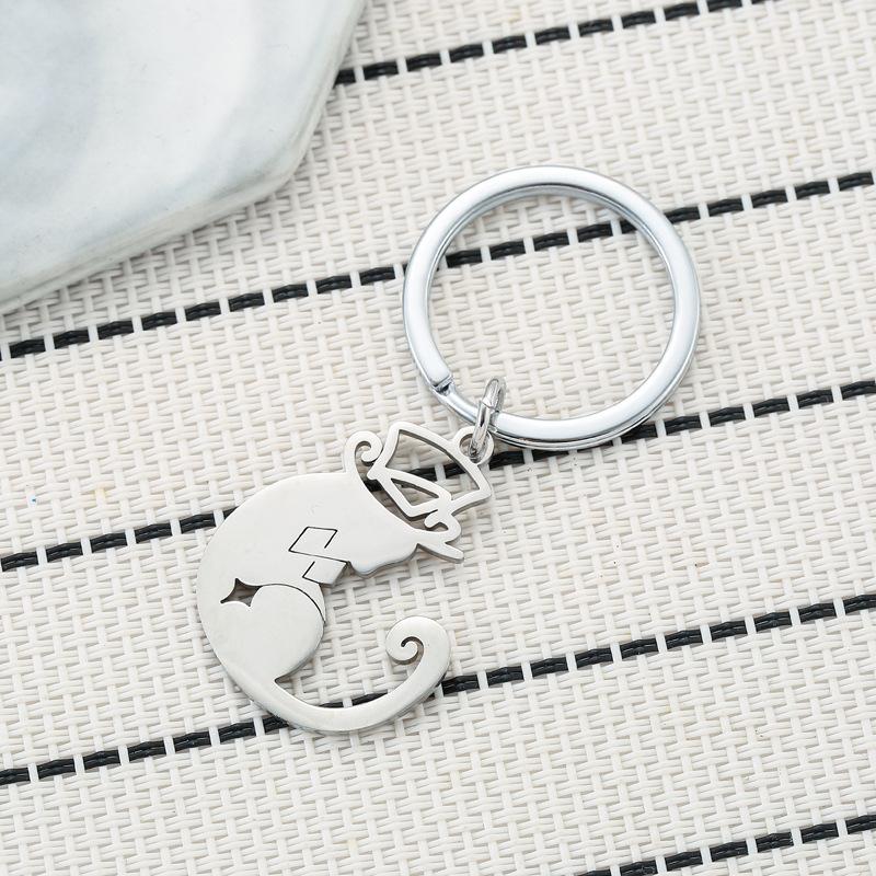 Magician Stainless Steel Keychain Cartoon Magic Design Fashion Game Keyring Practical Creative Party Gift