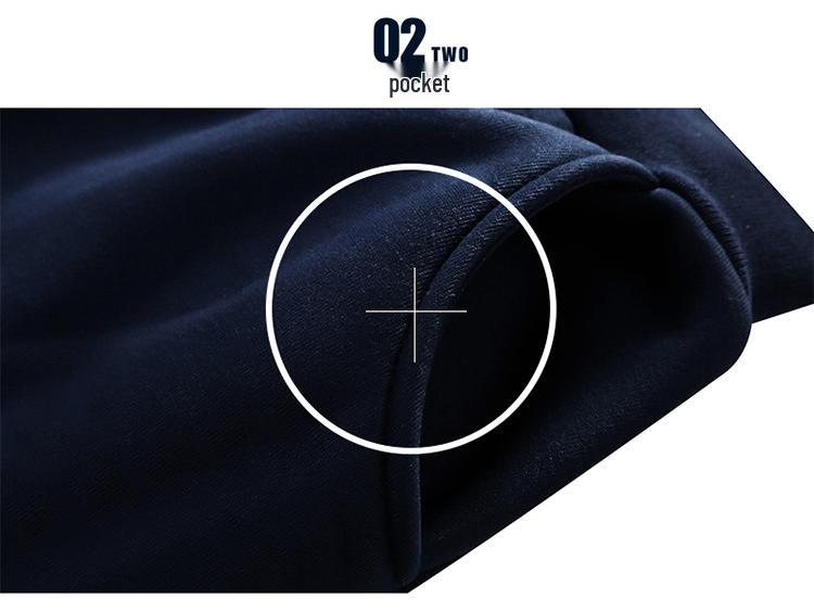 Men's Fleece-Lined Sweatshirt & Jacket Set - Casual Korean Style Sportswear for Autumn/Winter
