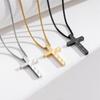 Fashion Trend Cross Stainless Steel Necklace Amazon Personality Hip Hop Pendant Men's Necklace Accessories
