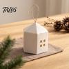 Hand Painted Graffiti Boxes 10PCS House Shaped Candy with Lanyard, DIY Decorative Cardboard Hollow Window Gift Treat Containers, Small Item Packaging