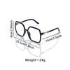 New trendy glasses, slimming for big faces, transparent frames for men and women, fashionable i-party, blue light blocking