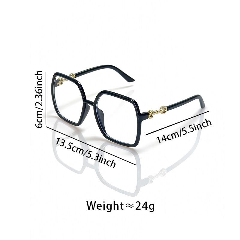 New trendy glasses, slimming for big faces, transparent frames for men and women, fashionable i-party, blue light blocking