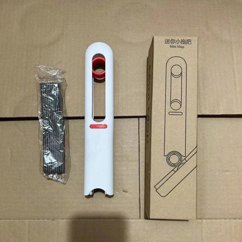 Mini Mop Burete Mop Mini Portabil cu O Mână Mop Absorbent Leneș Vârf Burete Înlocuibil pentru Curățare Blat Ștergere Bumbac