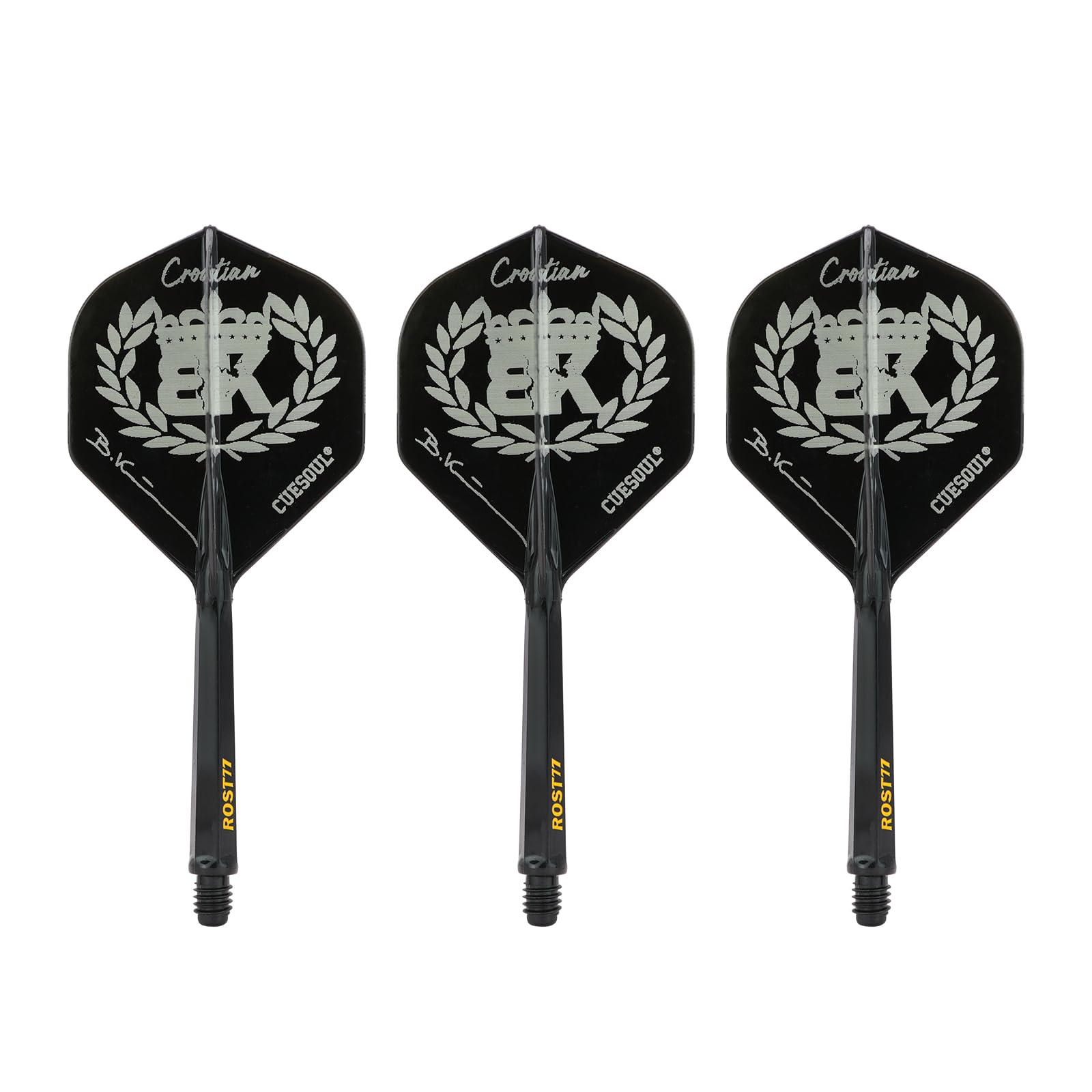 

CUESOUL Boris Player Model ROST 77 Integrated Dart Flights, Standard, Set of 3 (CS-77-XB1S-S-BORIS)