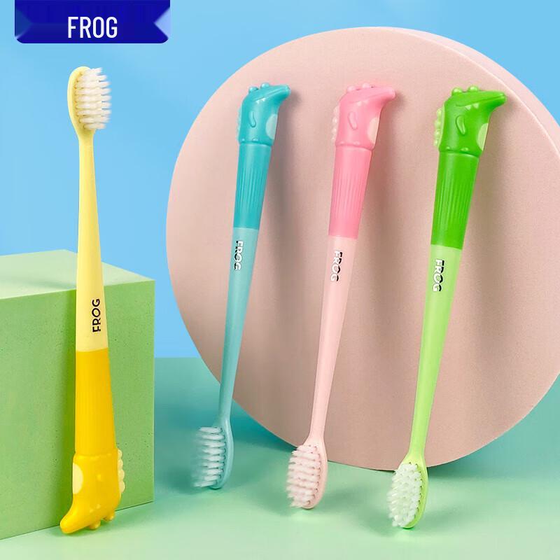 Frog Crocodile Baby Series Soft Bristle Children's Toothbrush 4-Pack