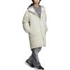 adidas FW24 FUSTL P DJK LON Solid Water-Resistant Long Warm Sports Casual Hooded Down Jacket Men Jacket Light-Sesame Earth-Grey JM6178