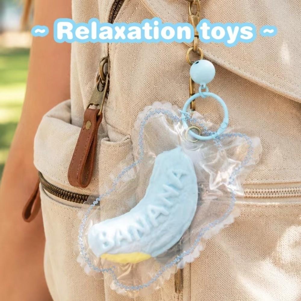 Slow Rising Slow Rebound Toy Soft Banana Bread Toy Pinch Toy Fidget Sticky Bag Christmas Gifts