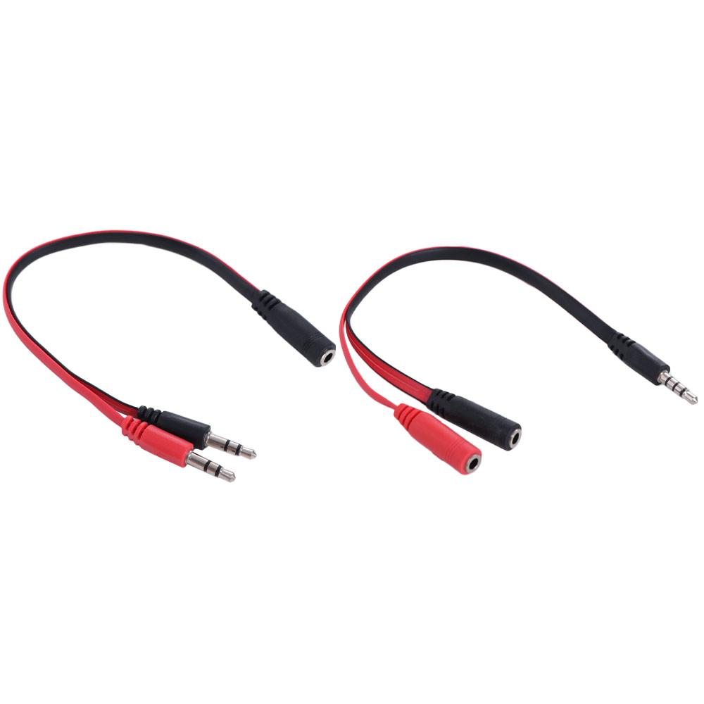 

Audio Cable 3.5 Jack Audio Splitter Cable 1 Male To 2 Female Not Easily Broken Smart Phone 3.5mm Ma to 3.5mm Fe