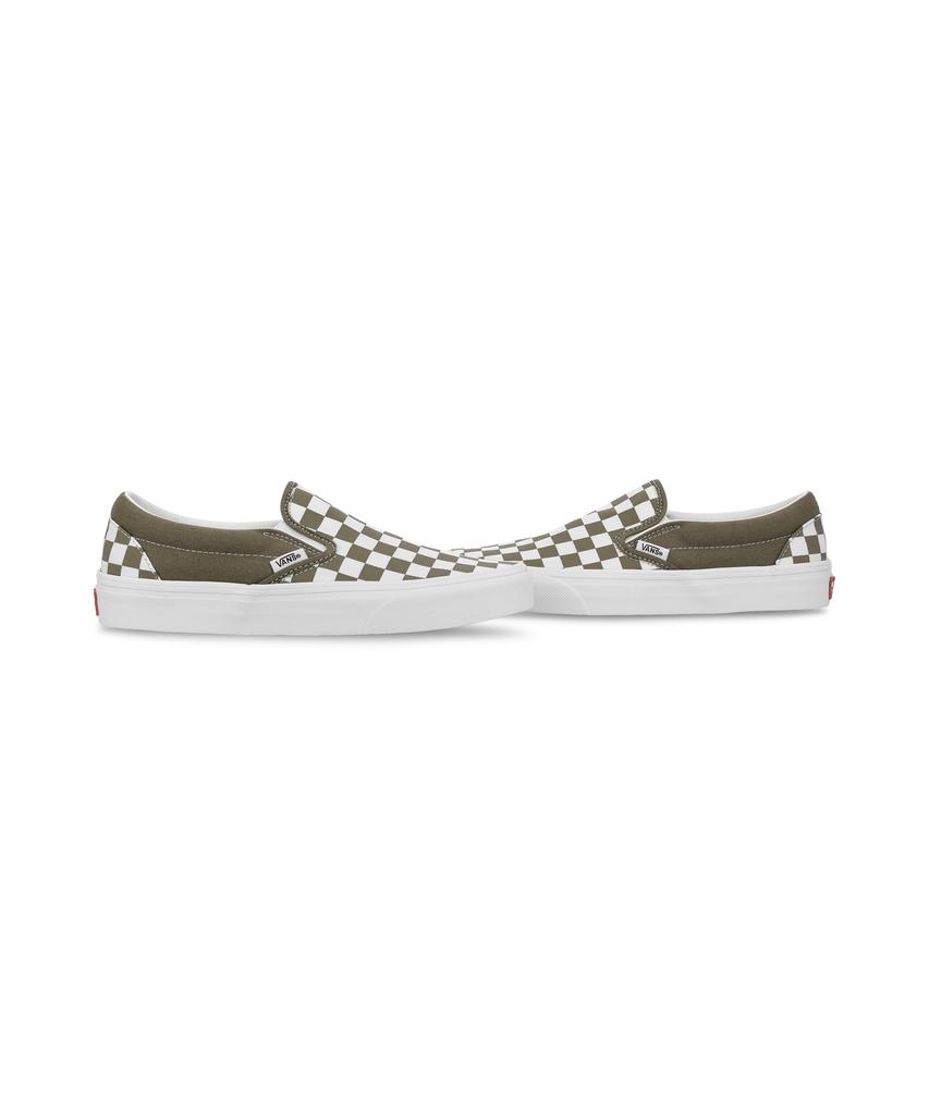 Vans Classic Slip-On - (Color Theory) Checkerboard Olive Brown / Vn000Z7Aovb1