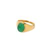 2022 Retro Style 18K Gold-Plated Titanium Steel Hip-Hop Agate Ring for Women