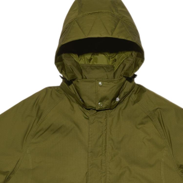 Converse Down Jackets Men's Brown Hooded Moderate Down Coat 10019985A03