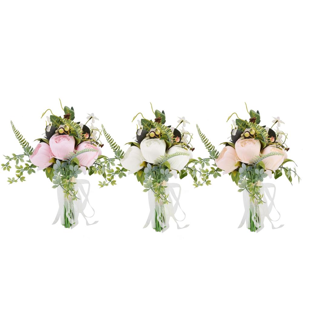 Bride Bridesmaid Bouquet Simulation Artificial Flowers Wedding Photo Props Bouquet Wedding Party Hom
