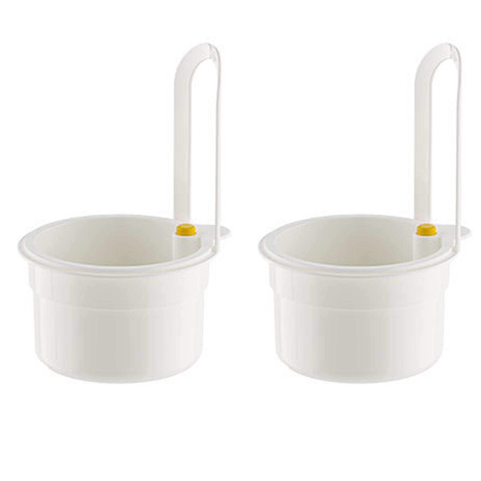 

Корзина-дуршлаг для слива раковины, подвесной дуршлаг для раковины, корзина для слива, кухонный фильтр для пищевых отходов 2 белый