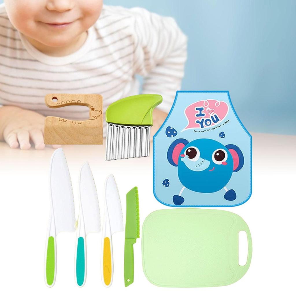 8x Children Kitchen Cookware Playset Learn Skills for Toddler Birthday Gifts