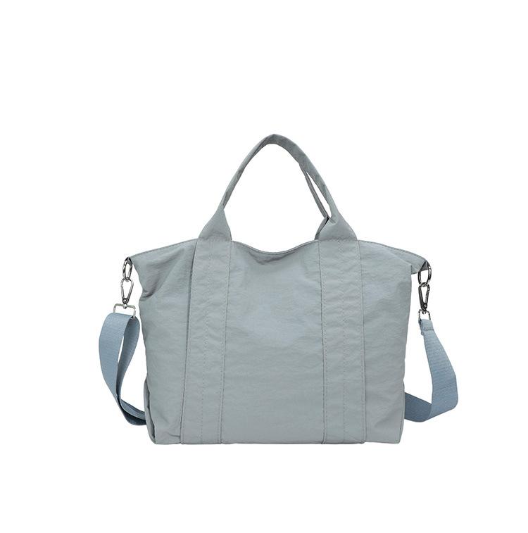 Solid Color Handbag Women's Large Capacity Lightweight Tote Bag Commuter Shoulder Crossbody Bag